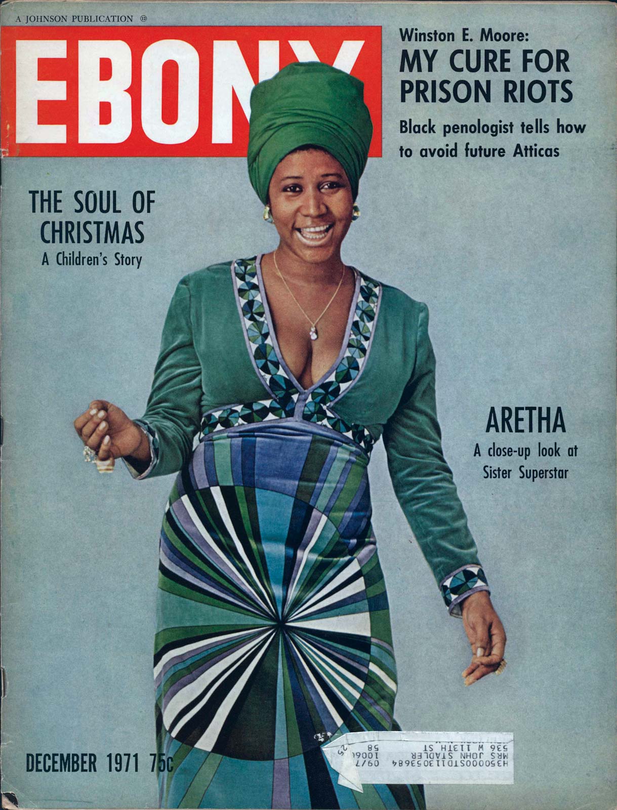 Ebony magazine cover December 1971