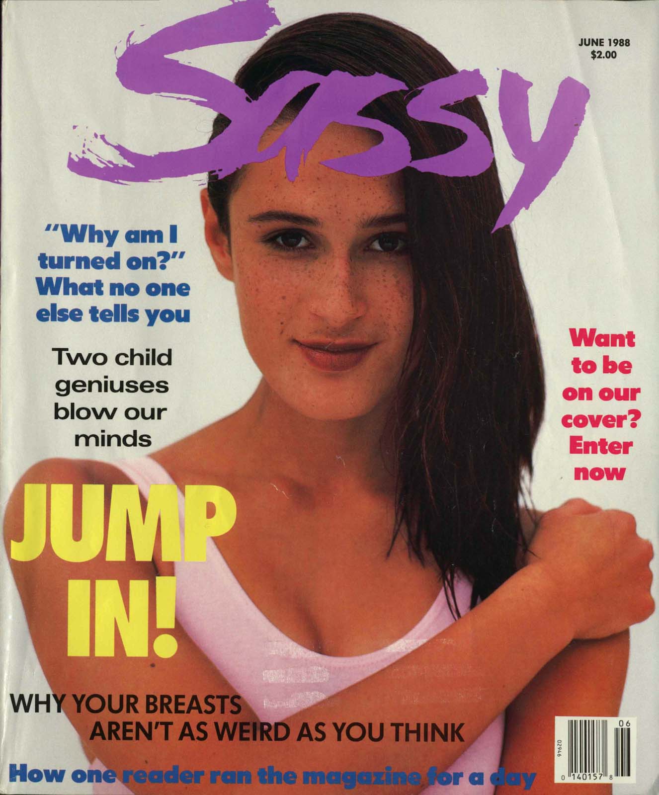 Sassy Magazine cover June 1988