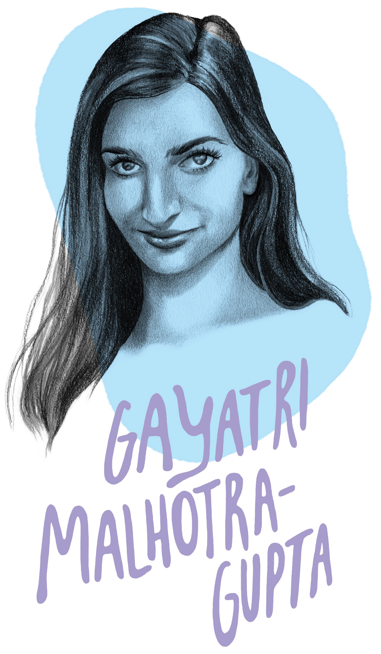 Gayatri Malhotra-Gupta Portrait Illustration