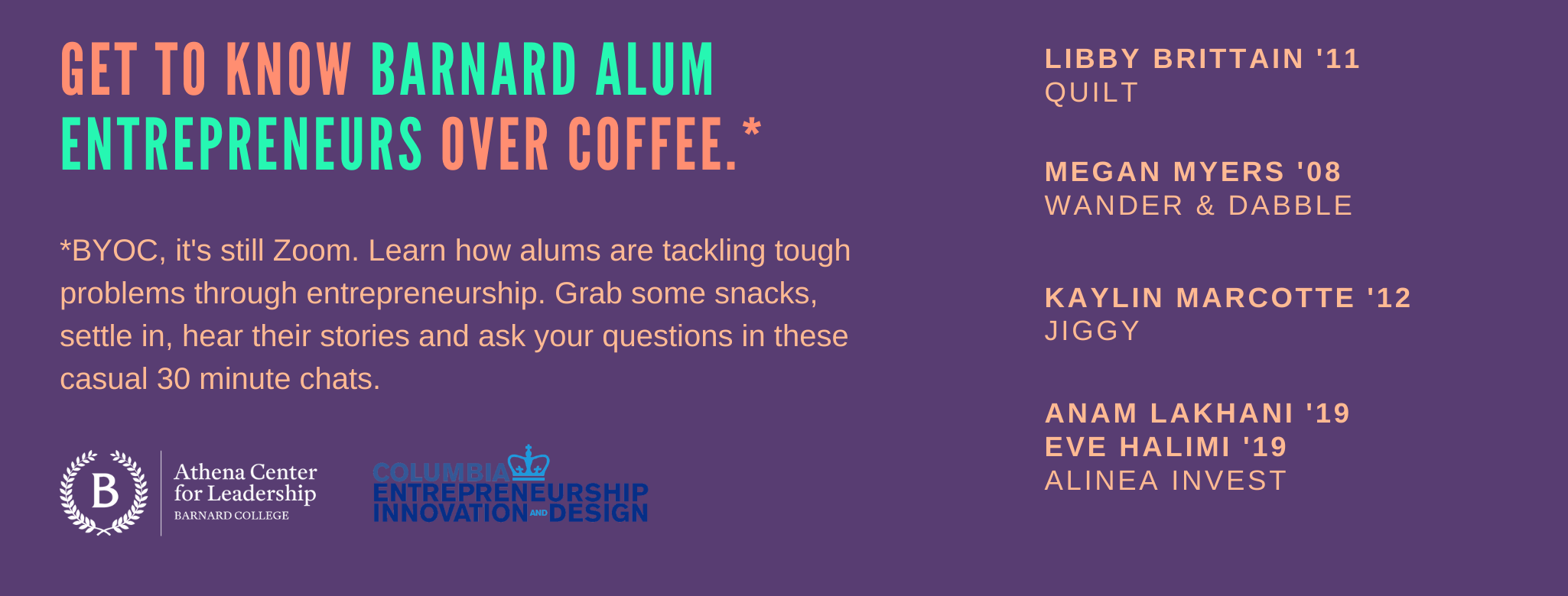 spring 2021 Entrepreneurship series