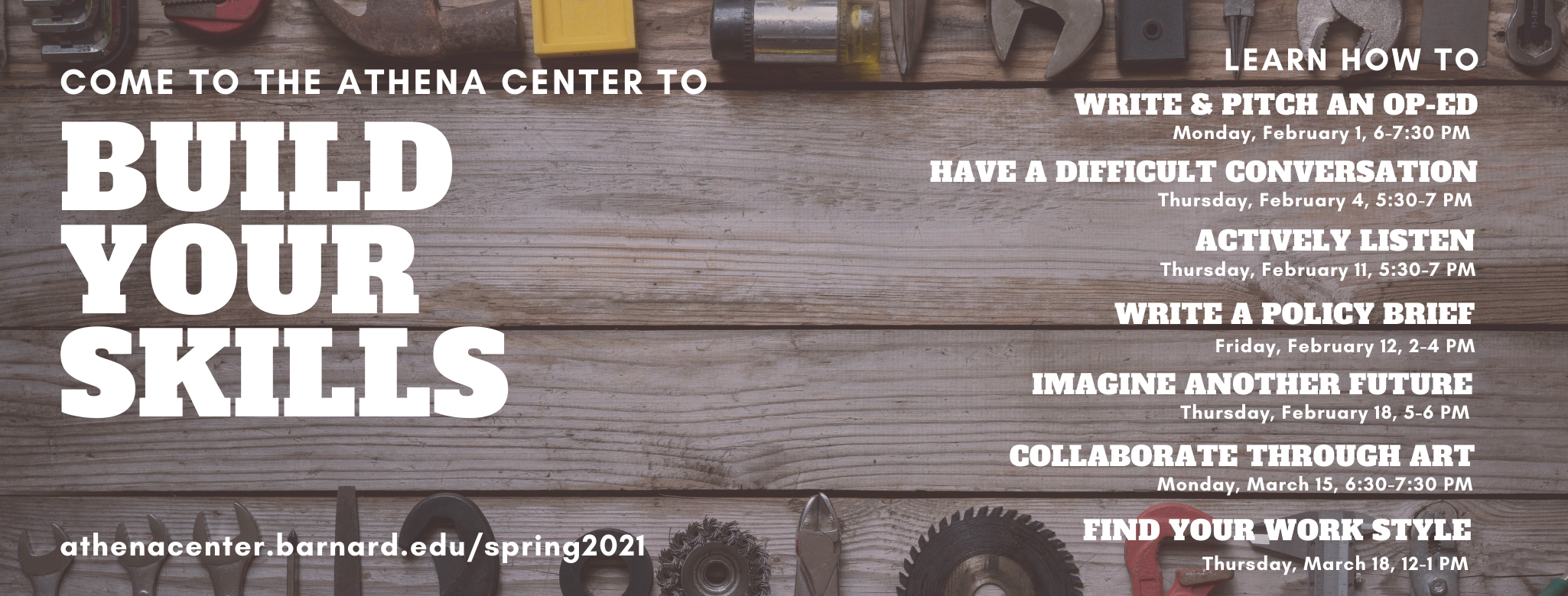 Spring 2021 Skill Builders