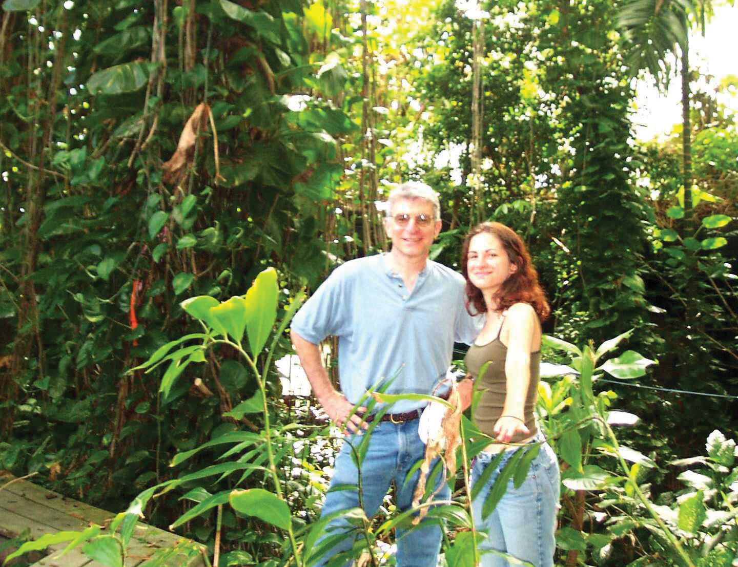 Image of man and woman in rainforest