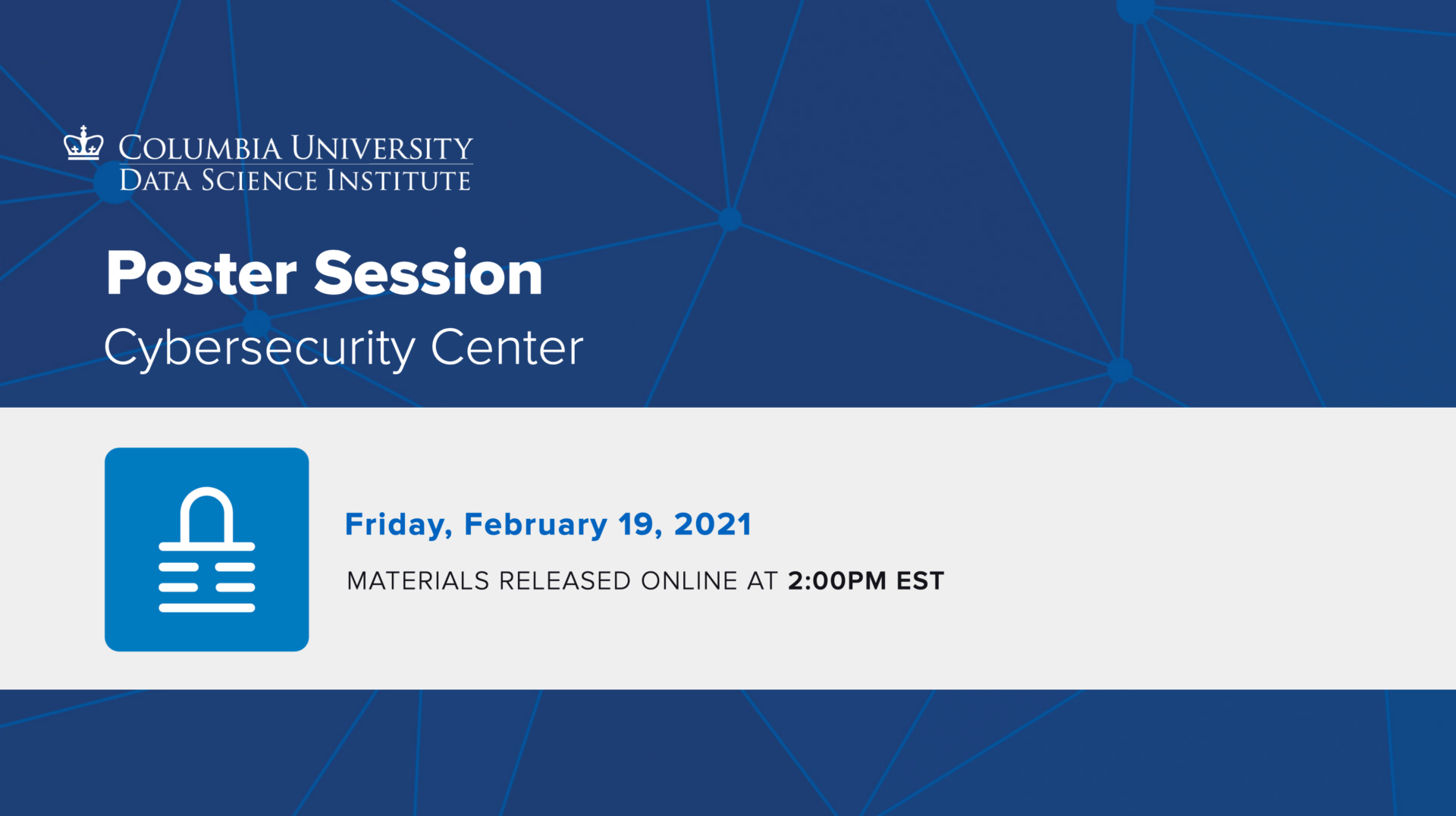 DSI Cybersecurity Center Poster Session 