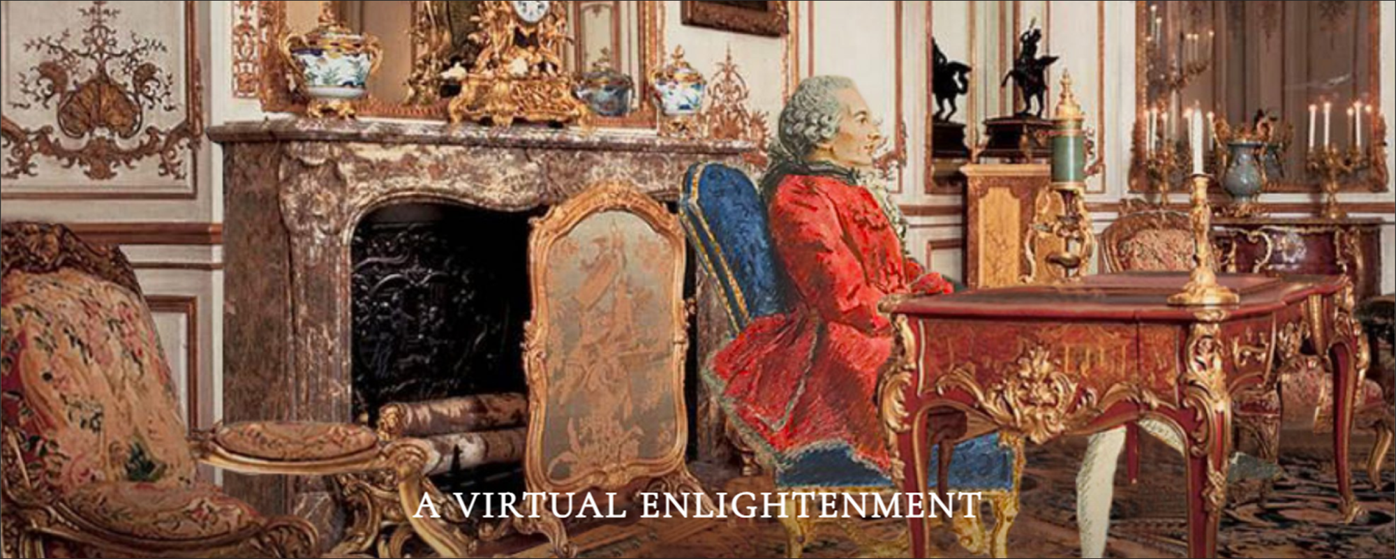 Screenshot of the course website, A Virtual Enlightenment