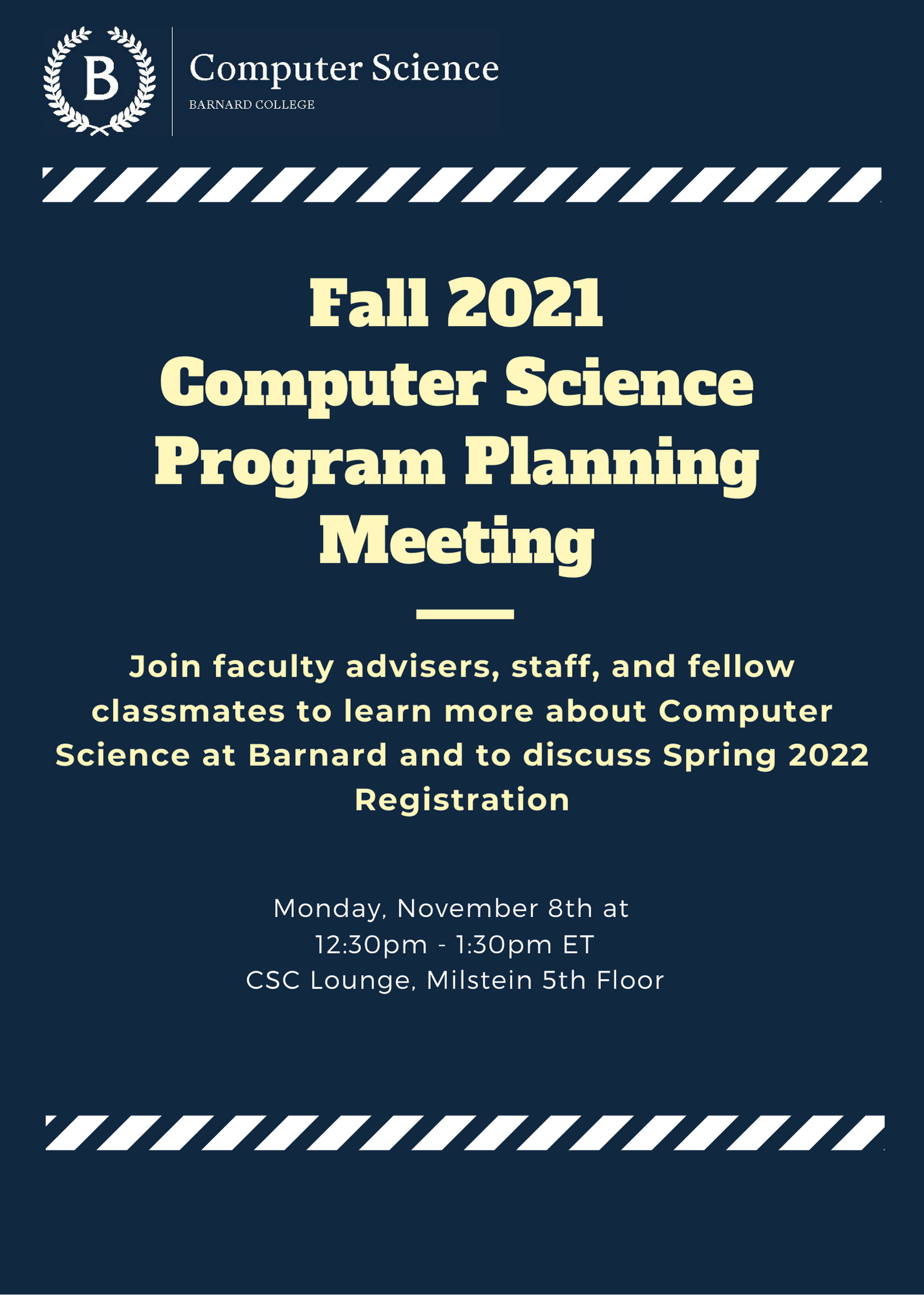 Fall 2021 Computer Science Program Planning Meeting | Barnard College