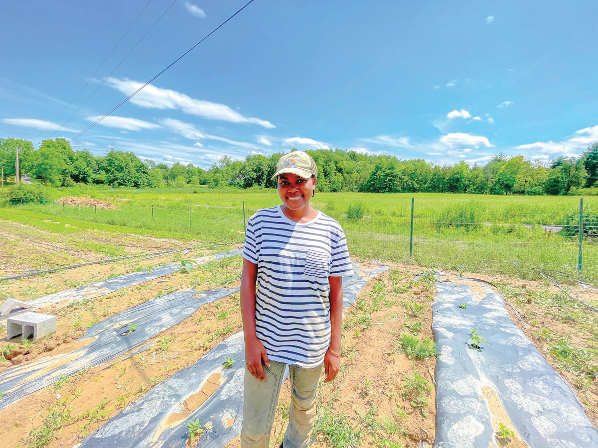 Watkins working with livestock and vegetable farmers in Hudson Valley.