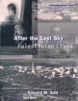 blurred collage of images with the text After the Last Sky Palestinian Lives