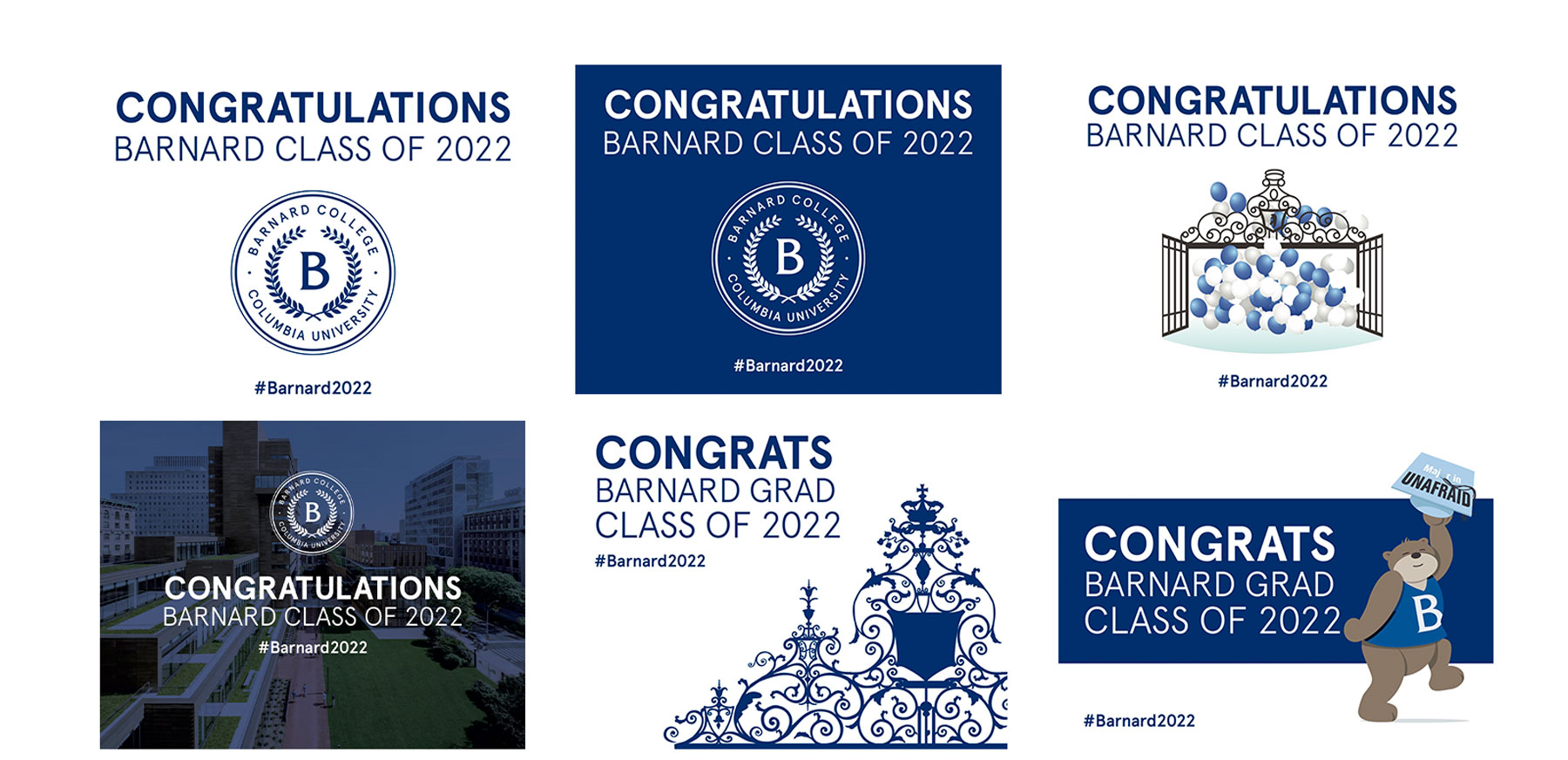 A collection of Barnard Commencement images