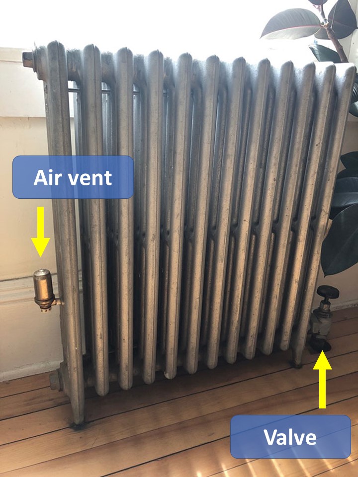 Radiator, with value & air vent