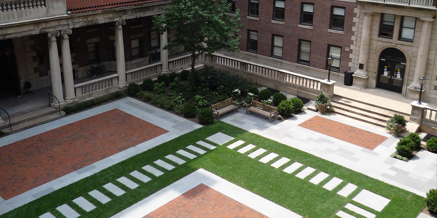 overshor view of quad area