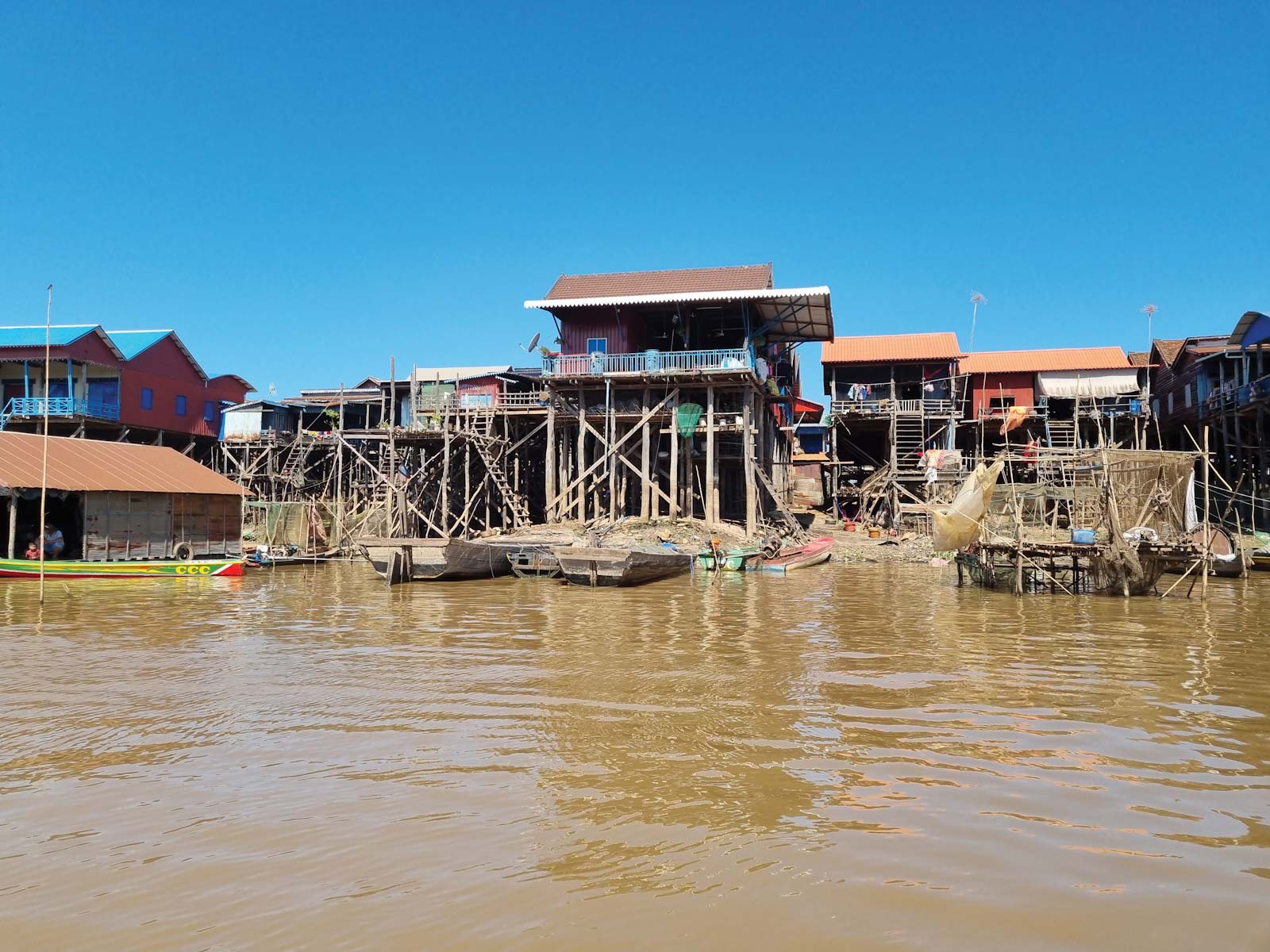 Cambodian village on water