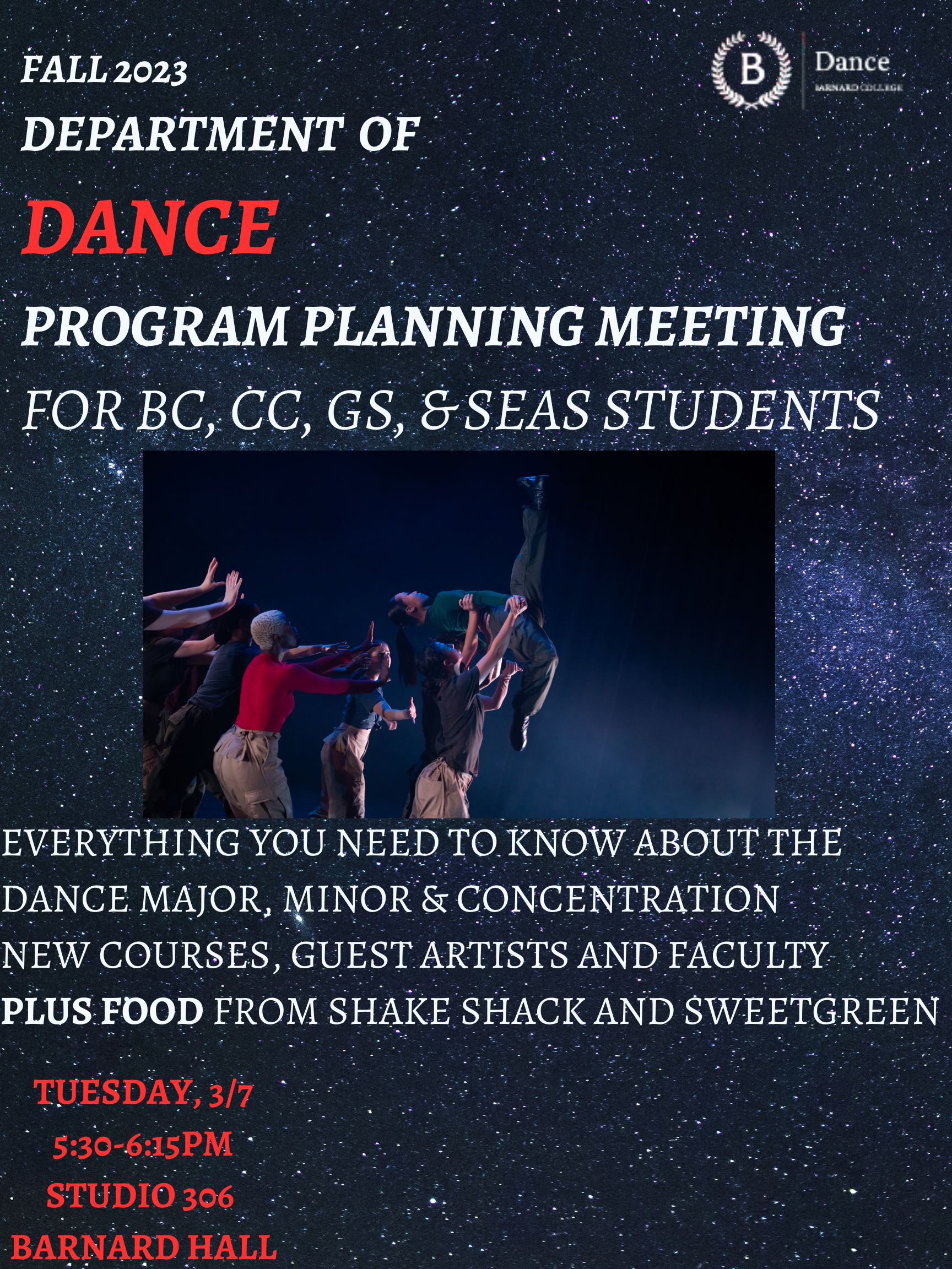 Fall 2023 Department of Dance Program Planning Meeting | Barnard College