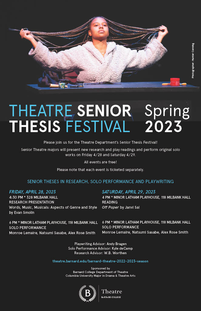 Theater Senior Thesis Festival 2023, 