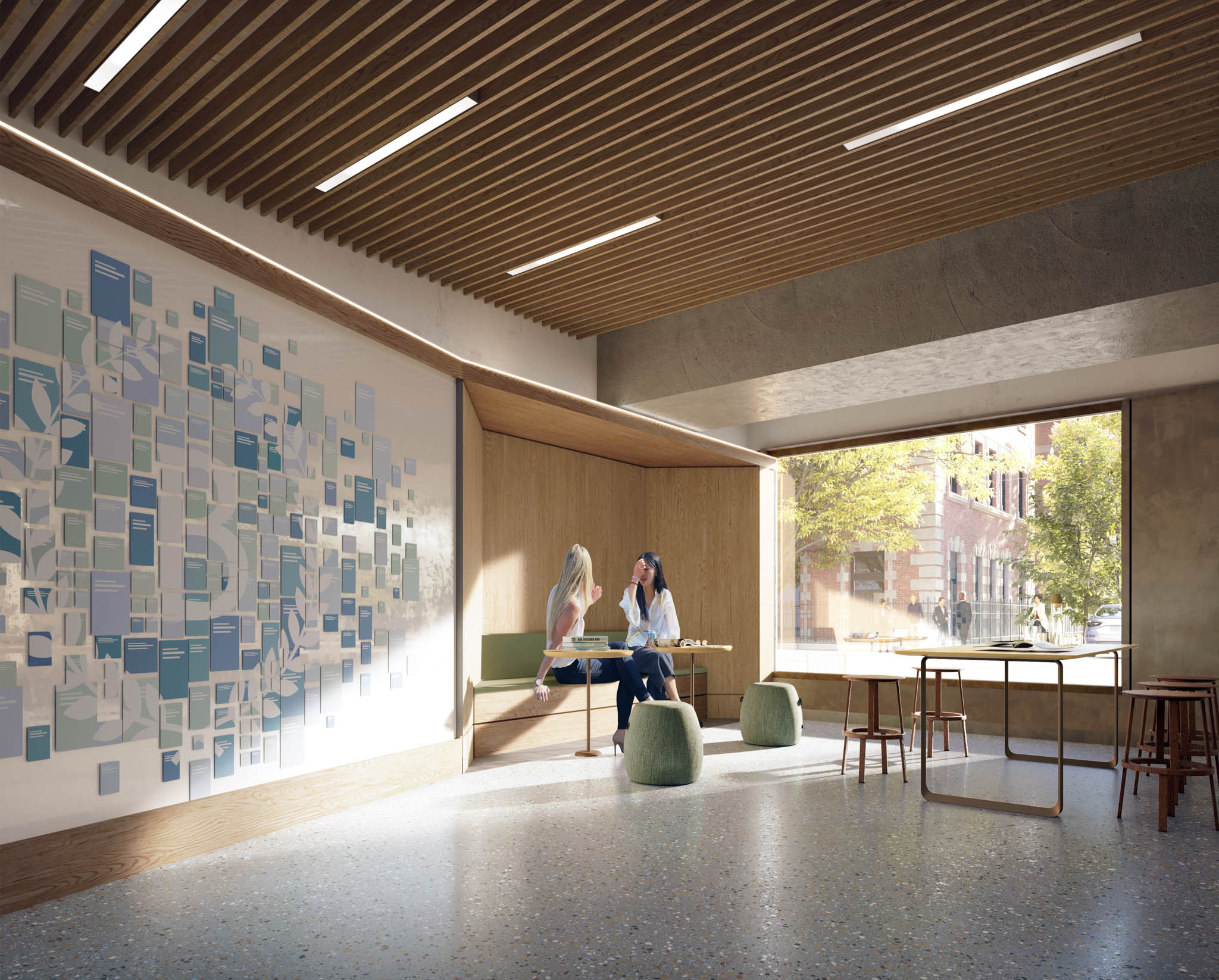 Rendering of the Science Commons space inside the R&D Science Center