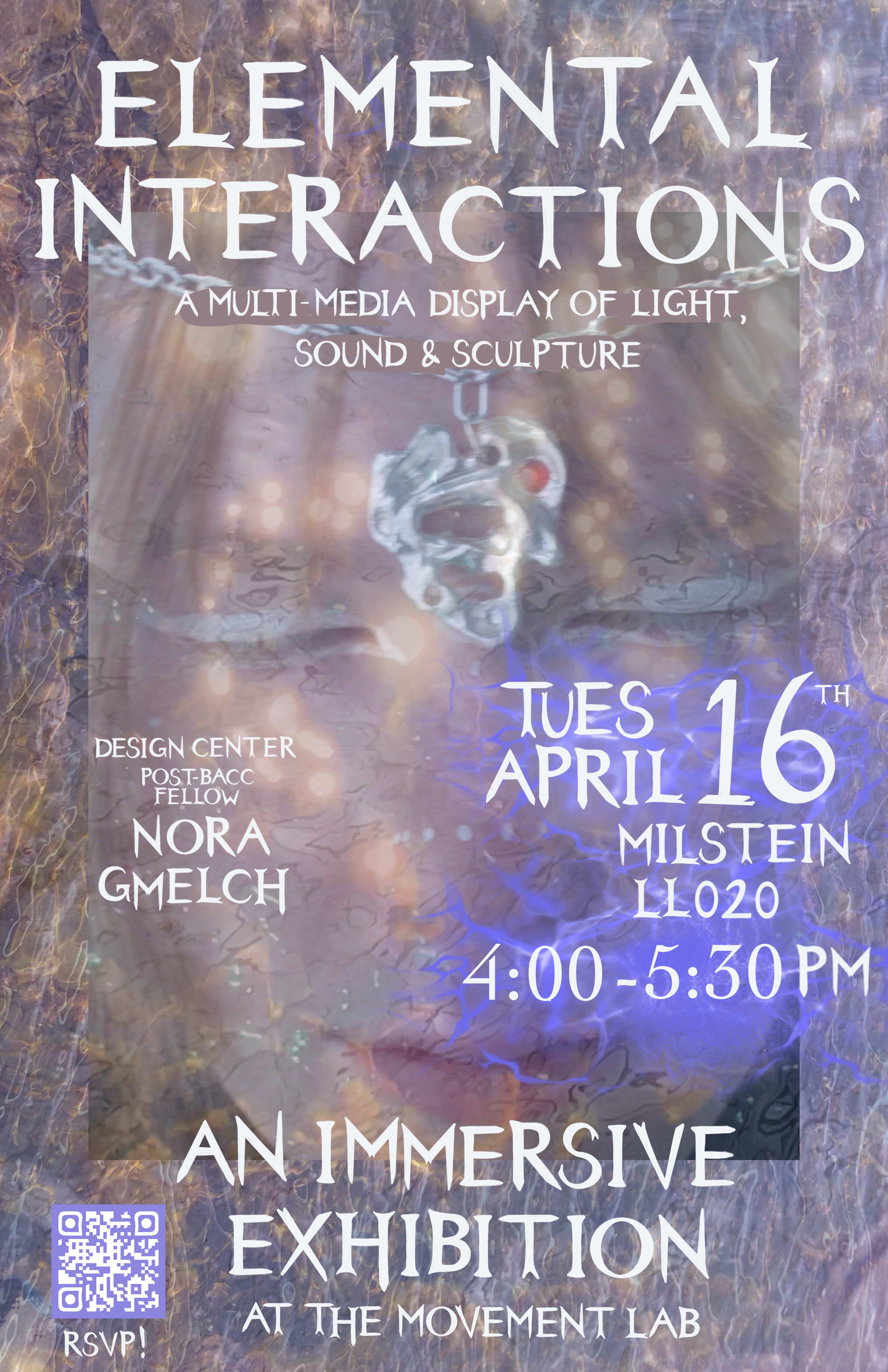 Picture of Nora's Face with water effects over it