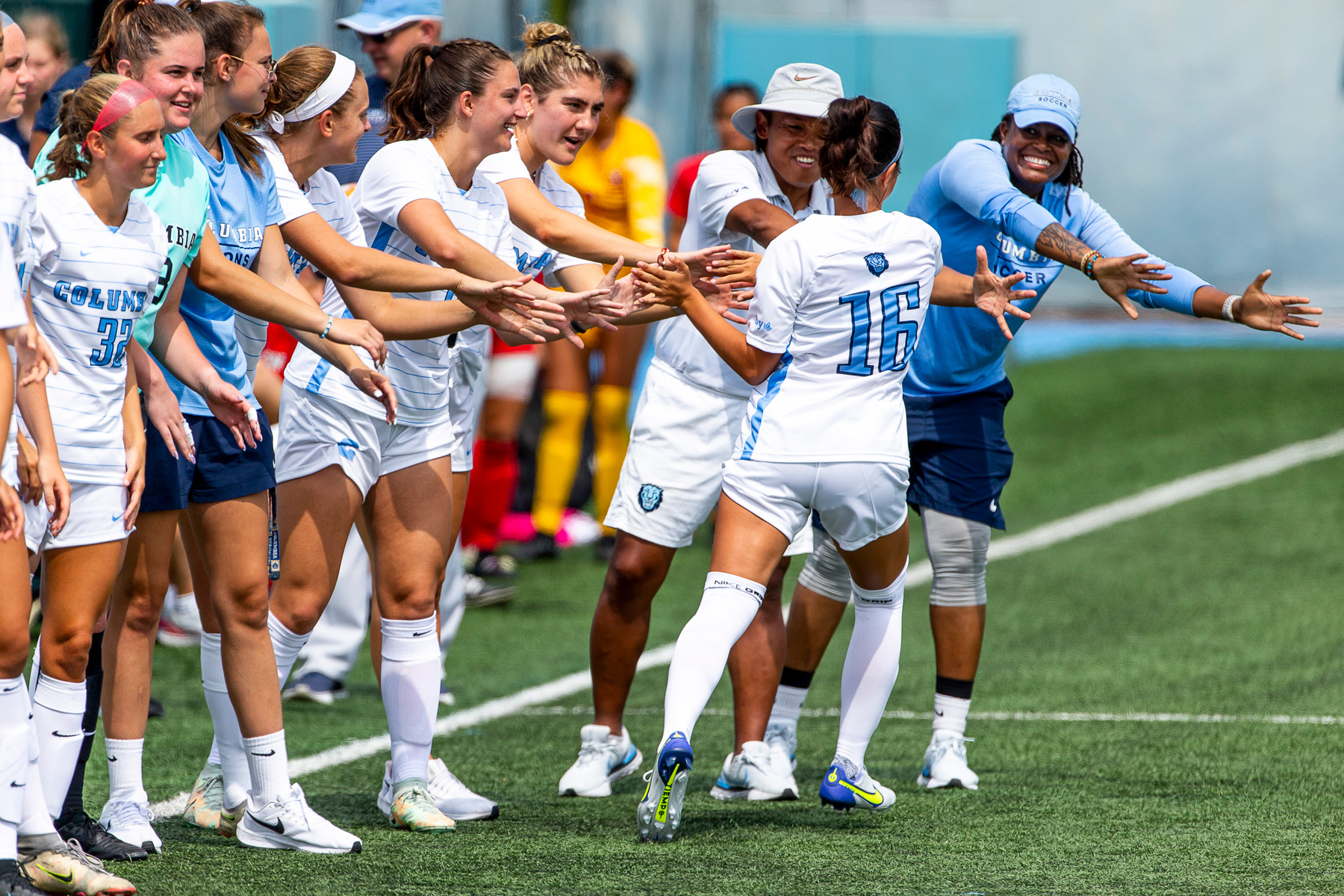 young women soccer team