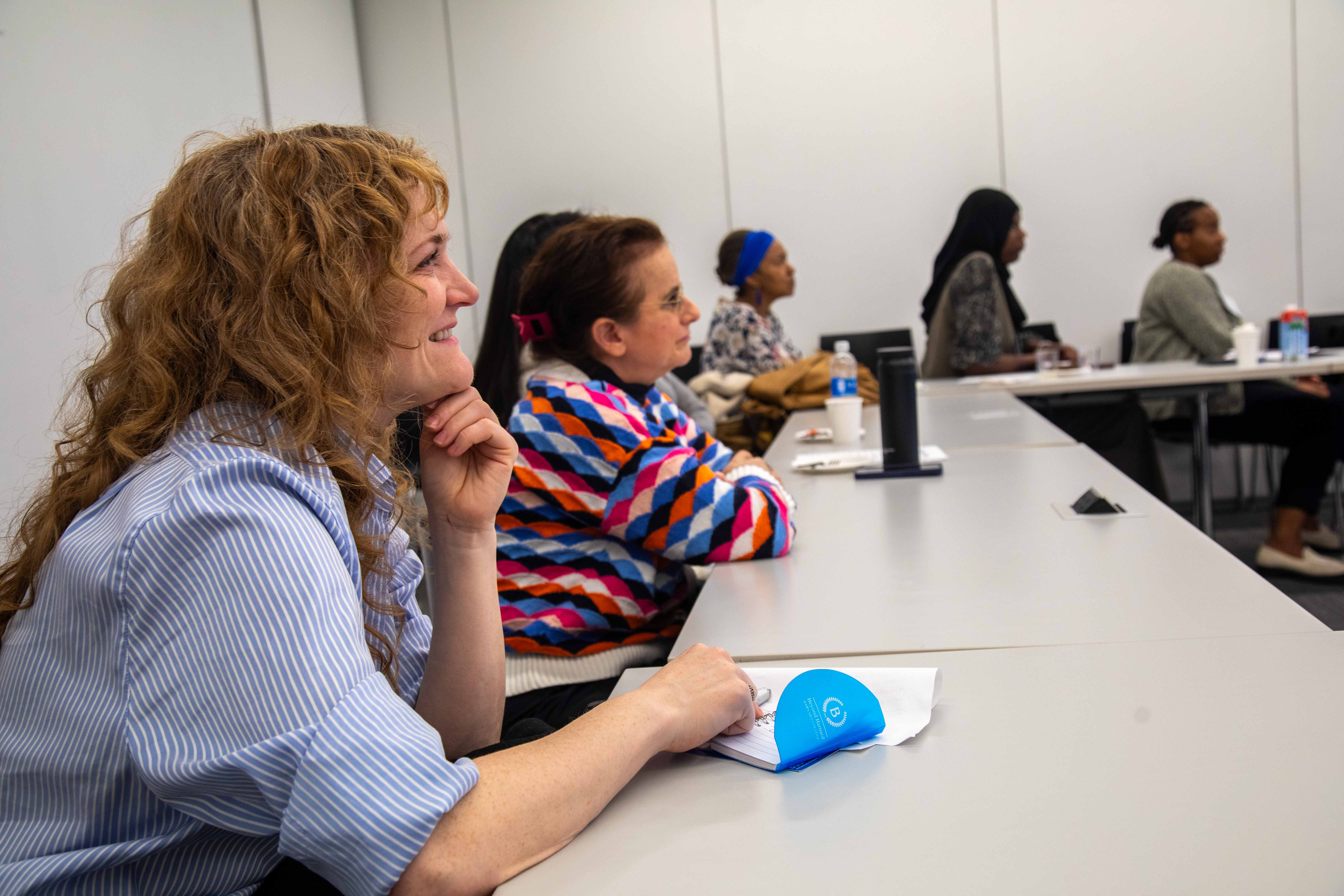 Two alums in a Barnard|Next class