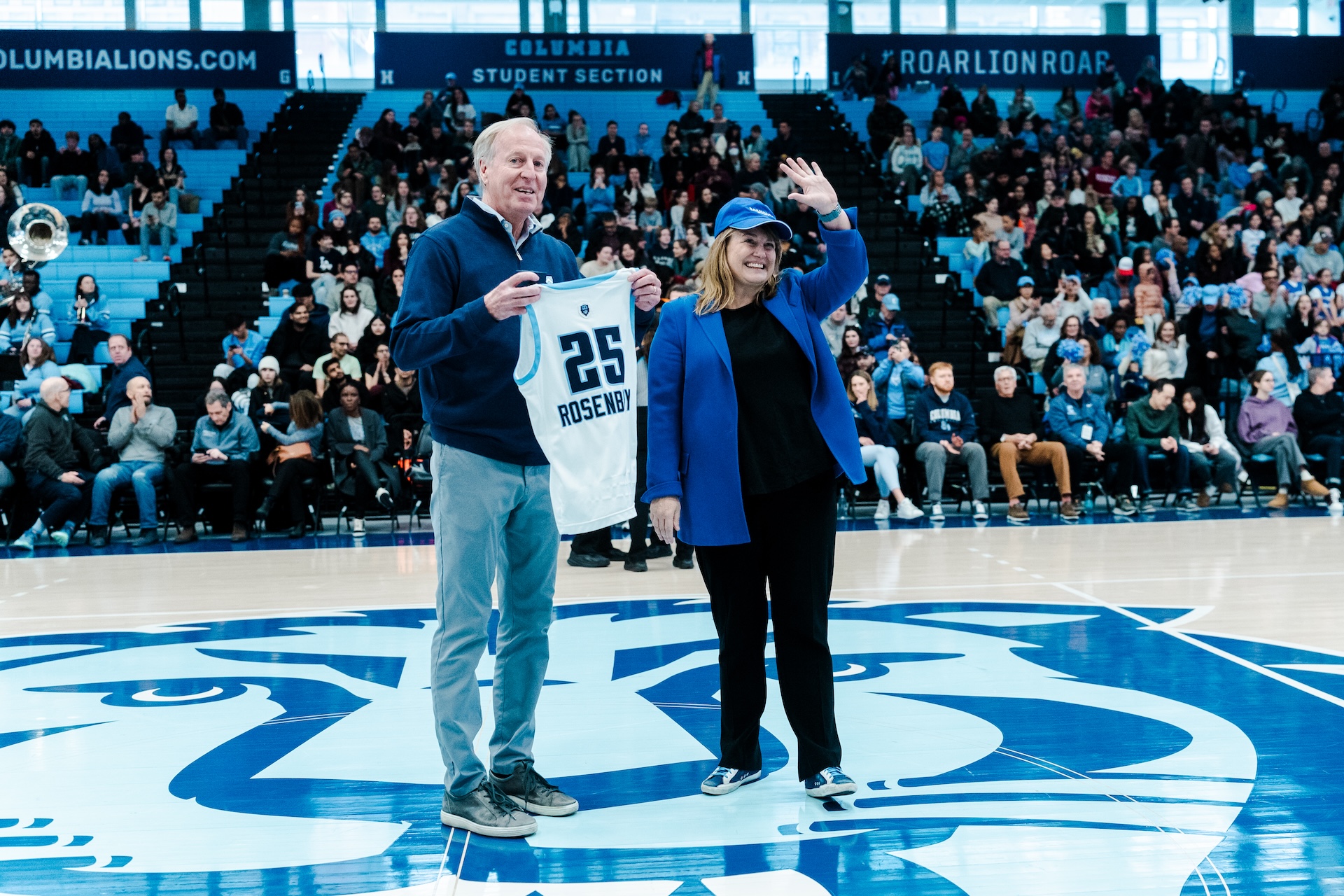 President Laura Rosenbury jersey presentation