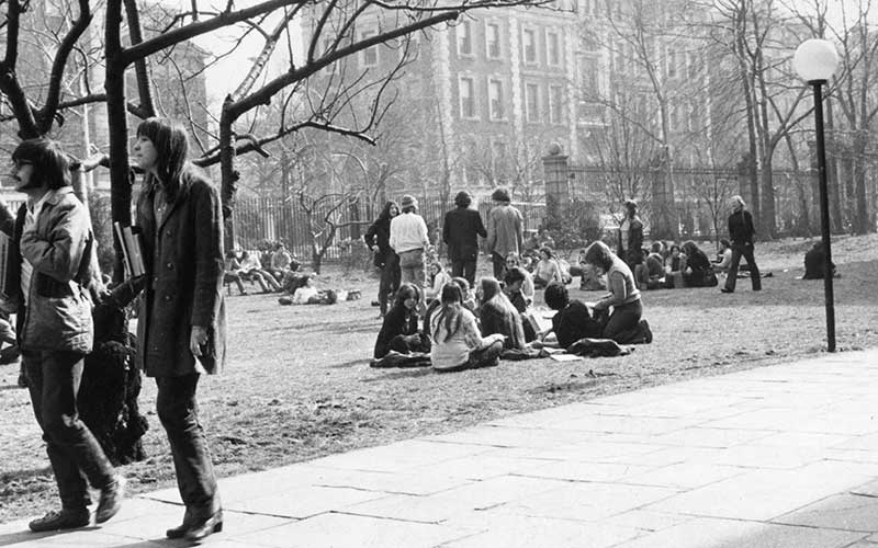 Lehman Lawn, 1970