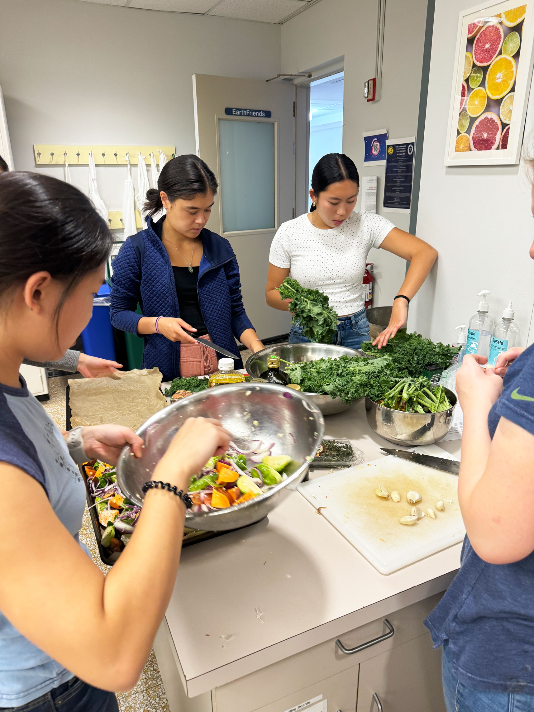 Young people cooking-in-kitchen