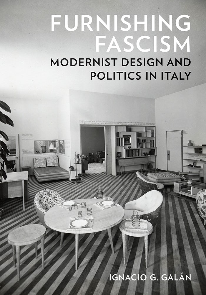 book cover black and white showcasing furniture
