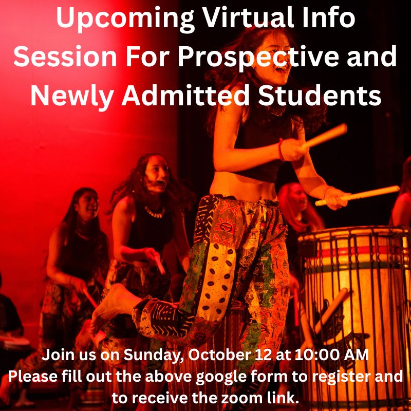 Dance Department Prospective Student Meeting Fall 2025