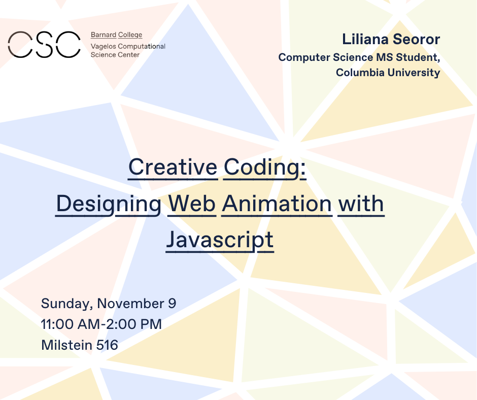 CSC Creative Coding Workshop