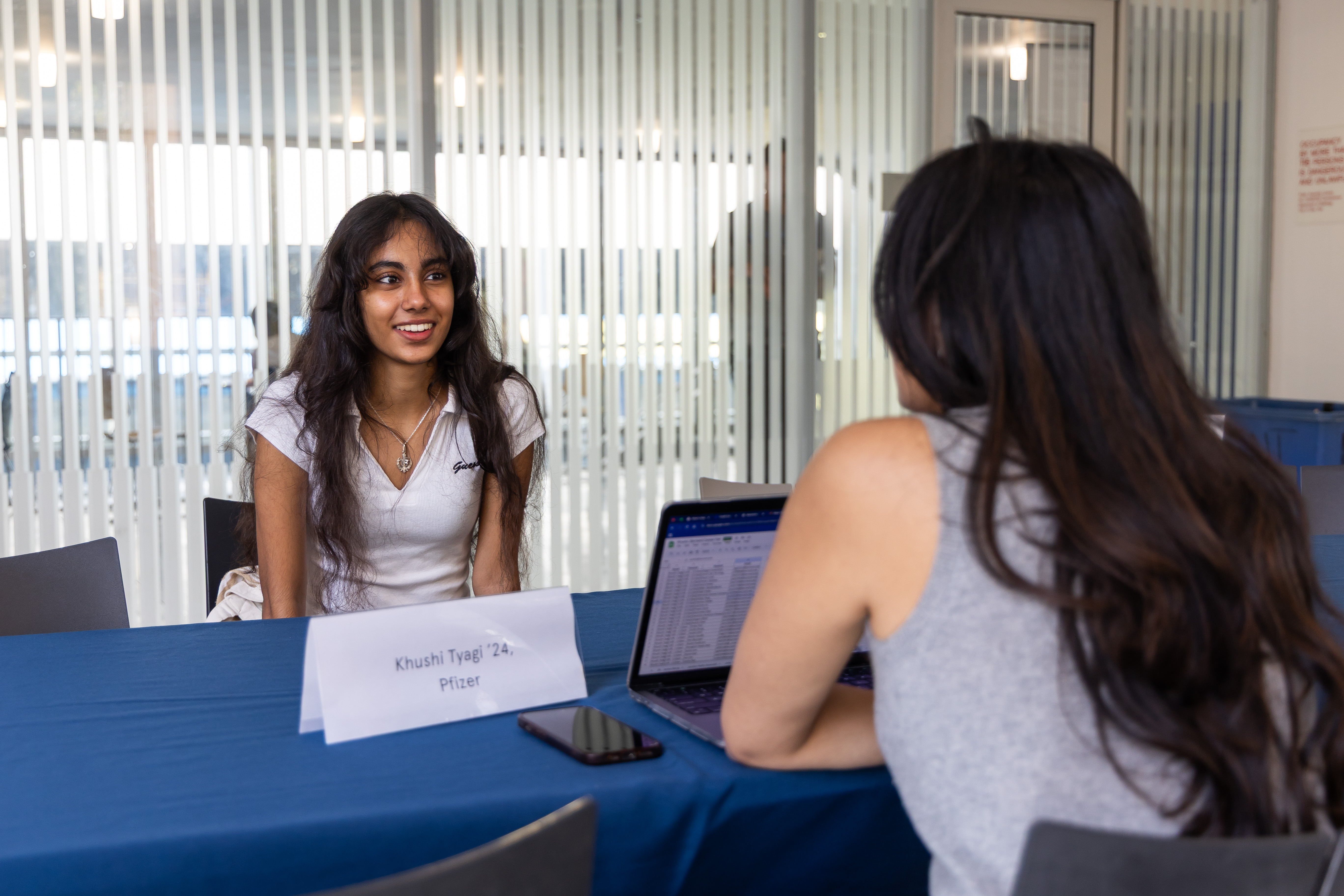 Student taking part in opportunities conference 