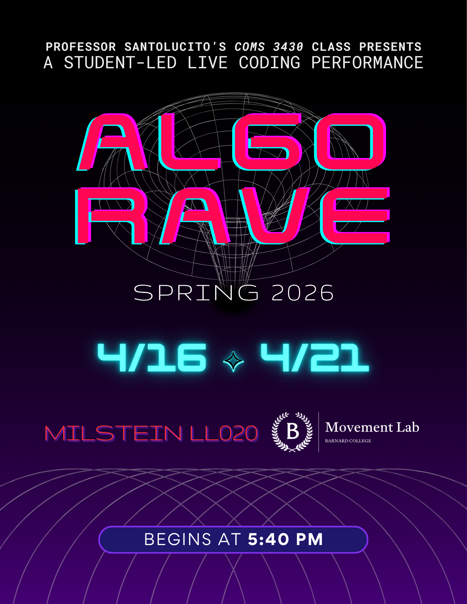 Algorave with Professor Mark Santolucito | Barnard College