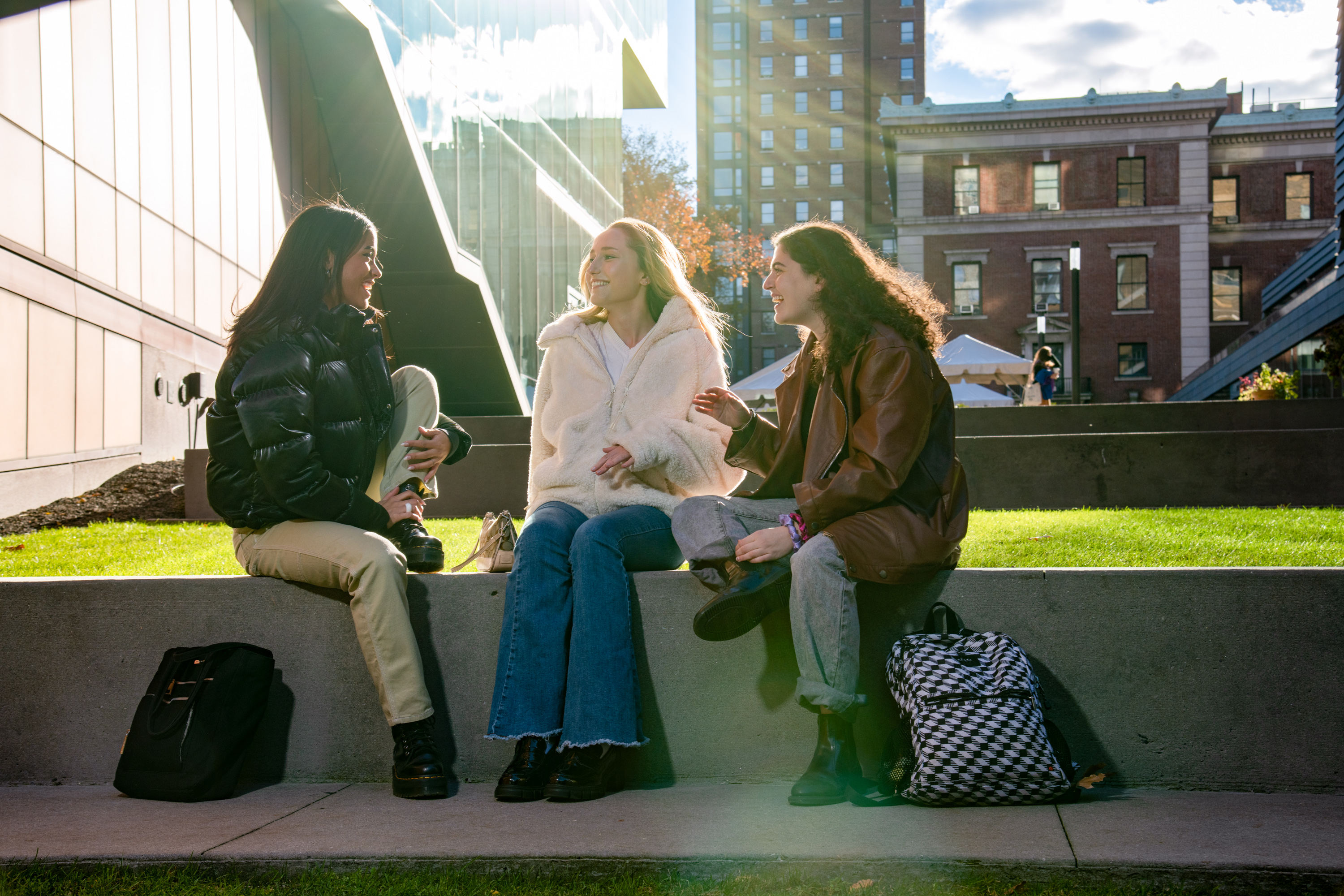 Barnard Students Sitting