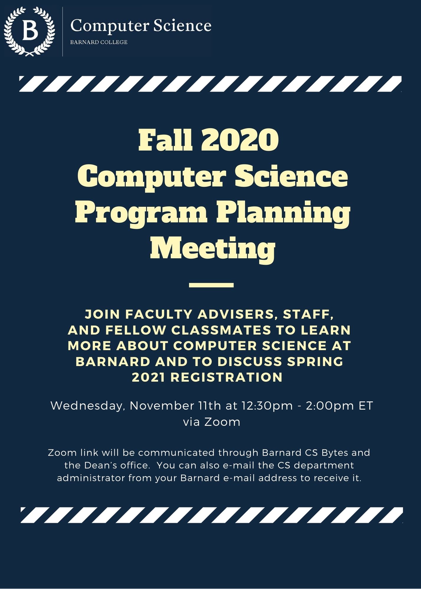 Fall 2020 Computer Science Program Planning Meeting