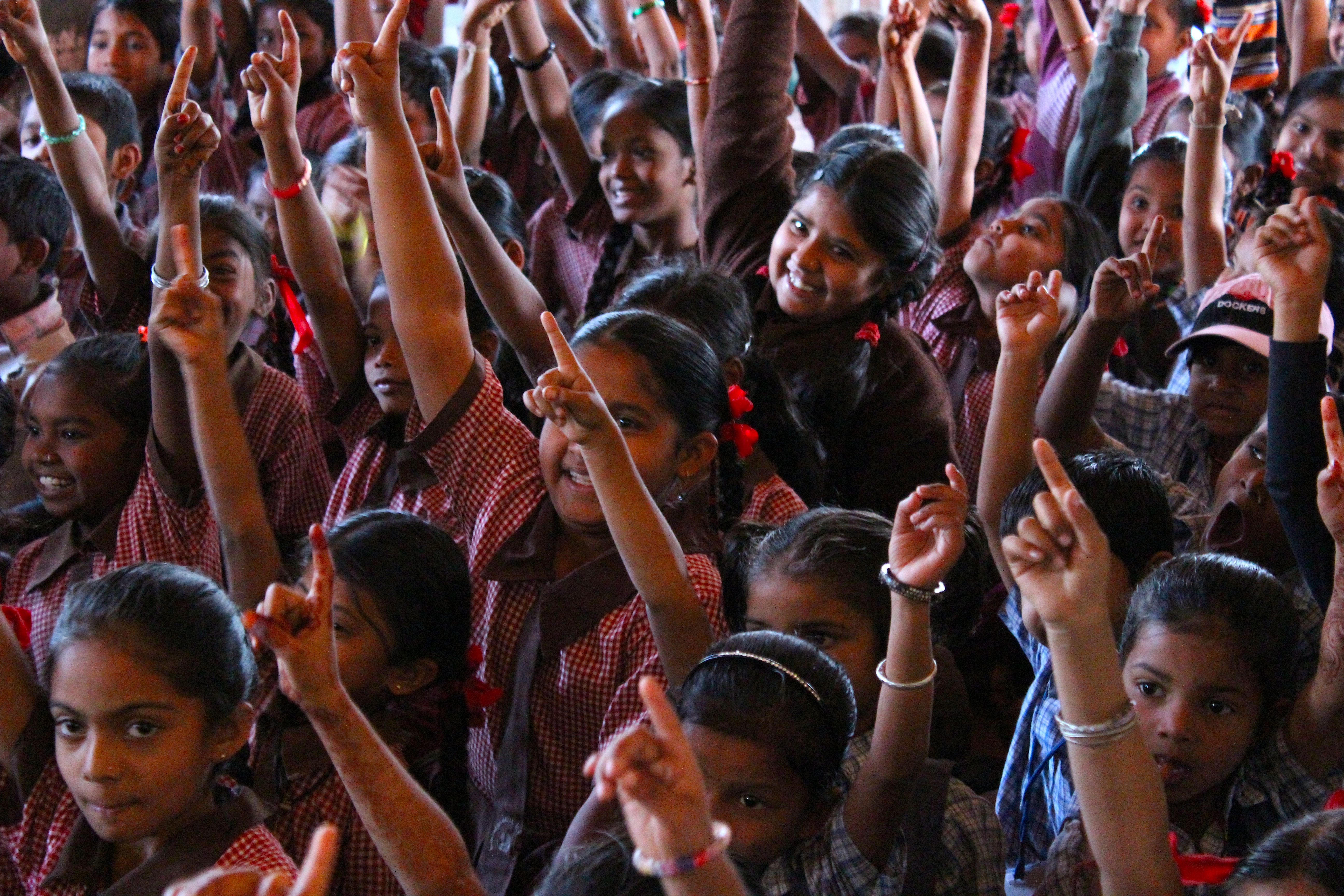 Group of children at the Desai Foundation School