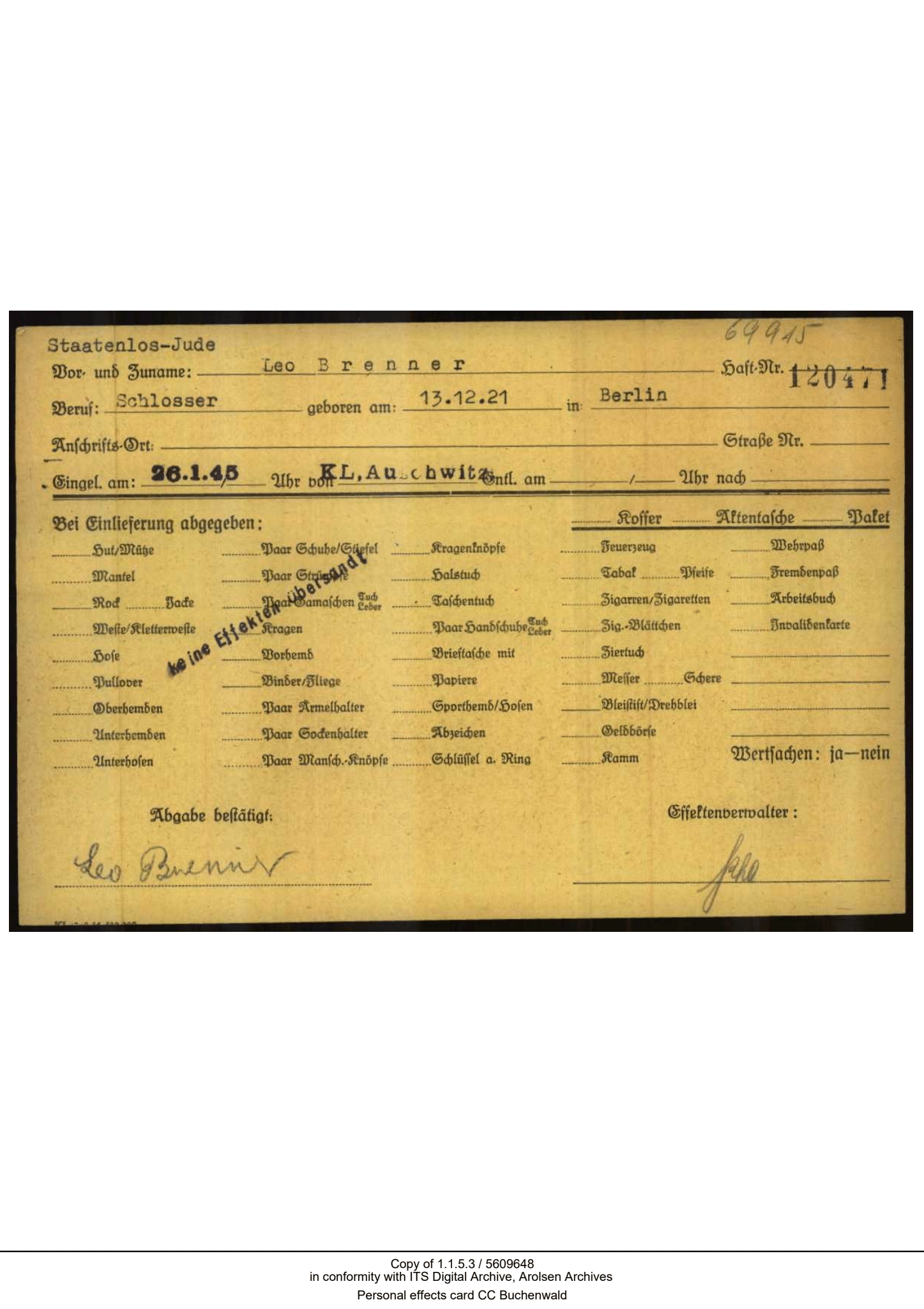 Historical records from Brenner's faculty chat