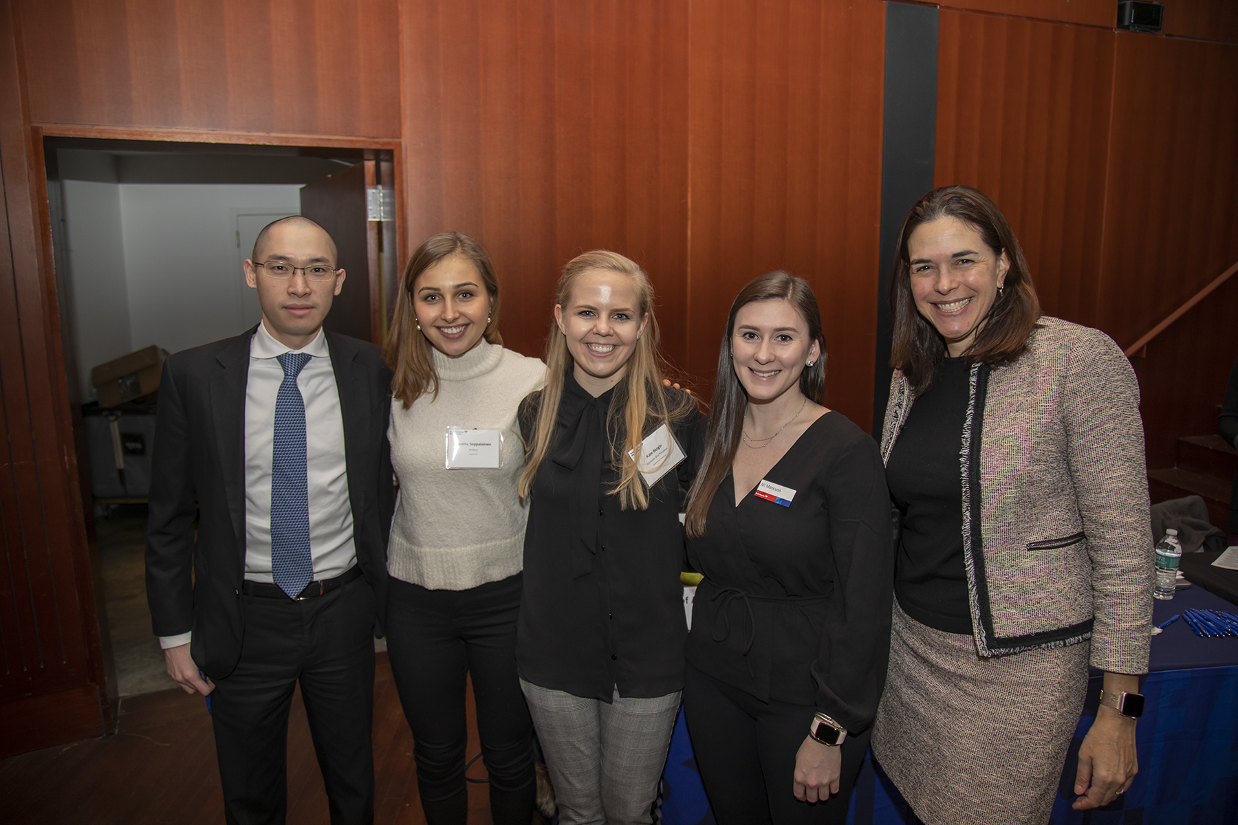 President Beilock with Bank of America partners