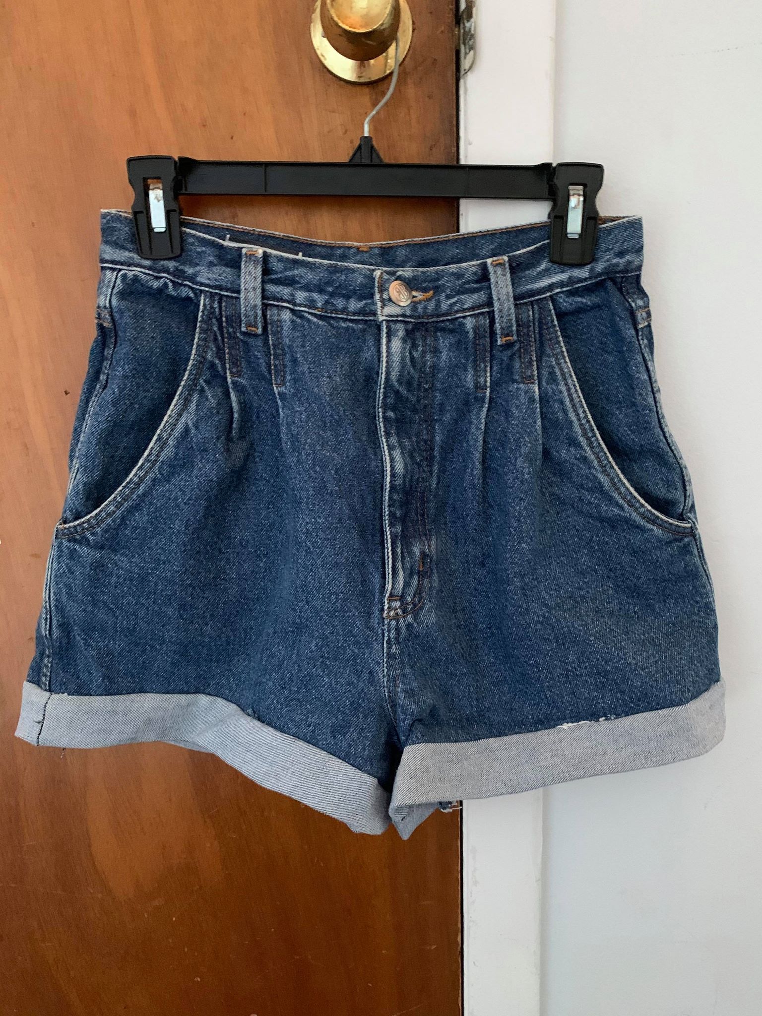 Shorts with a hem added by Slepyan.