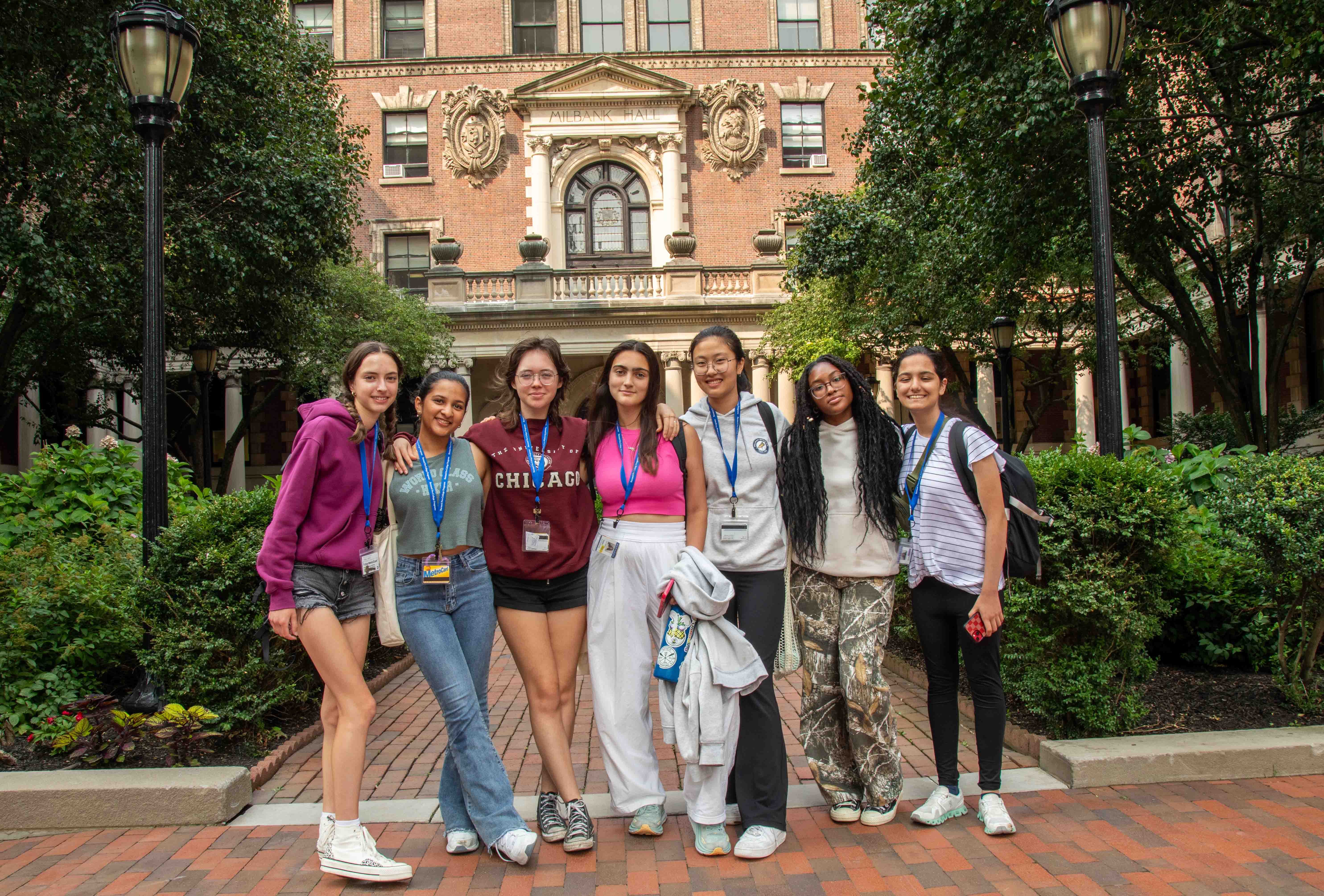 Students attending Summer Session at Barnard.