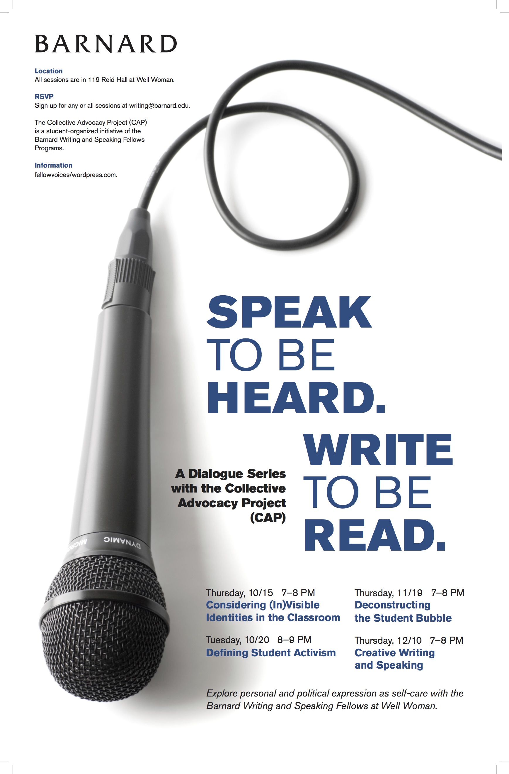 Archived flyer from CAP event