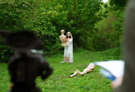 Emma Noelle Buhain in her short film "Wedding Dance." (Photo by Marion Aguas)