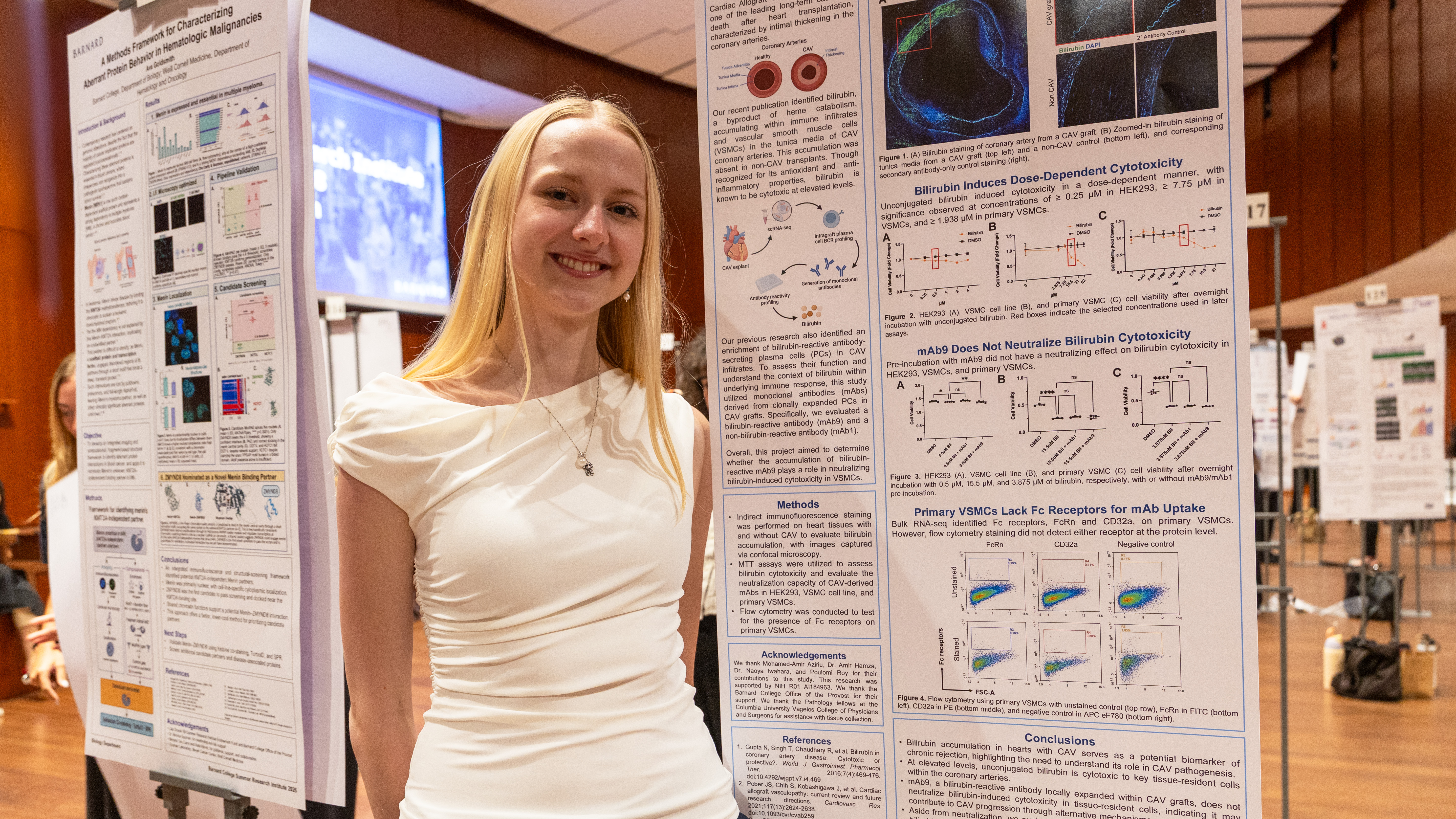 Brynn Halvorsen presents research at SRI poster session