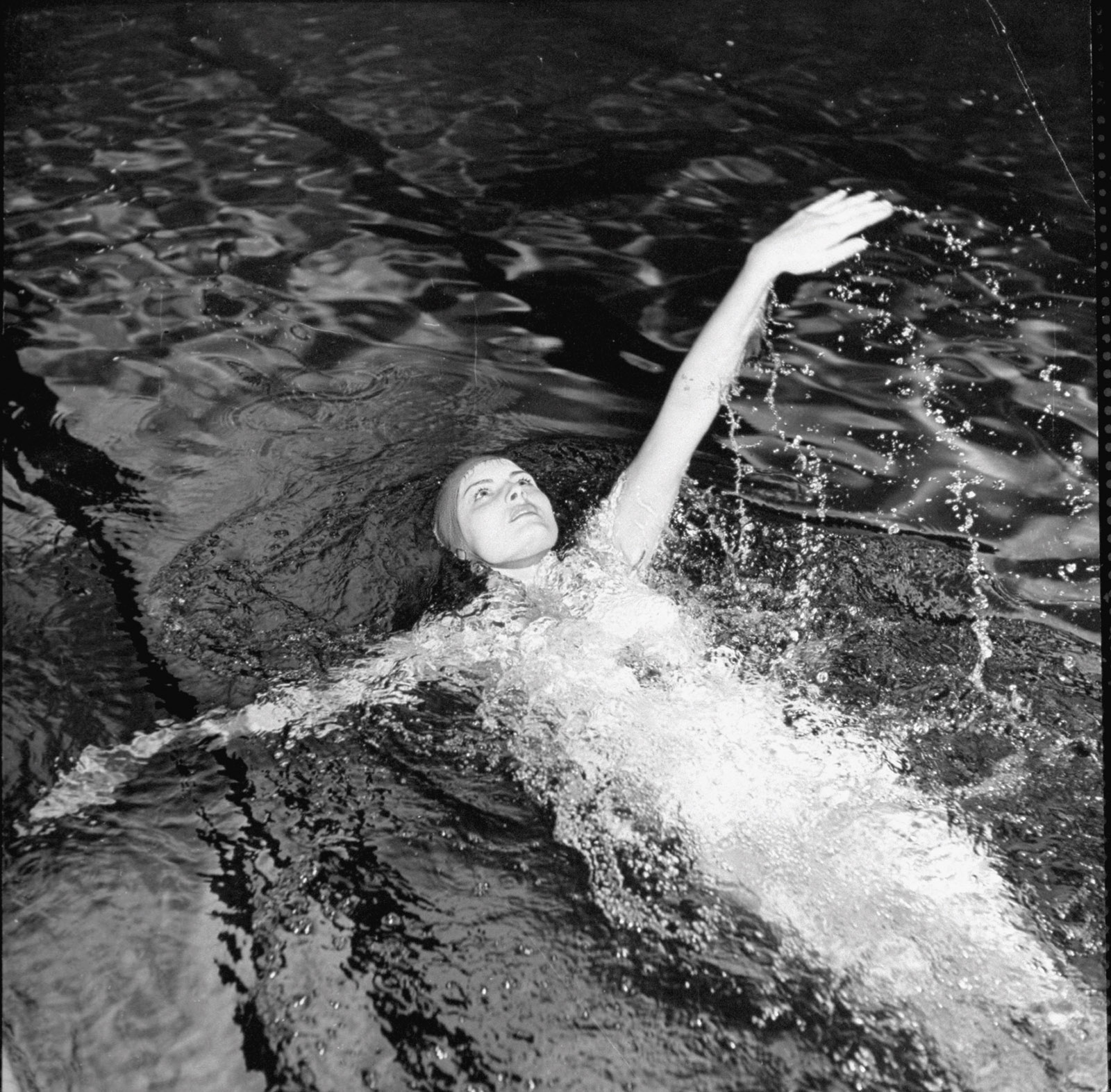 Gloria Callen in the pool