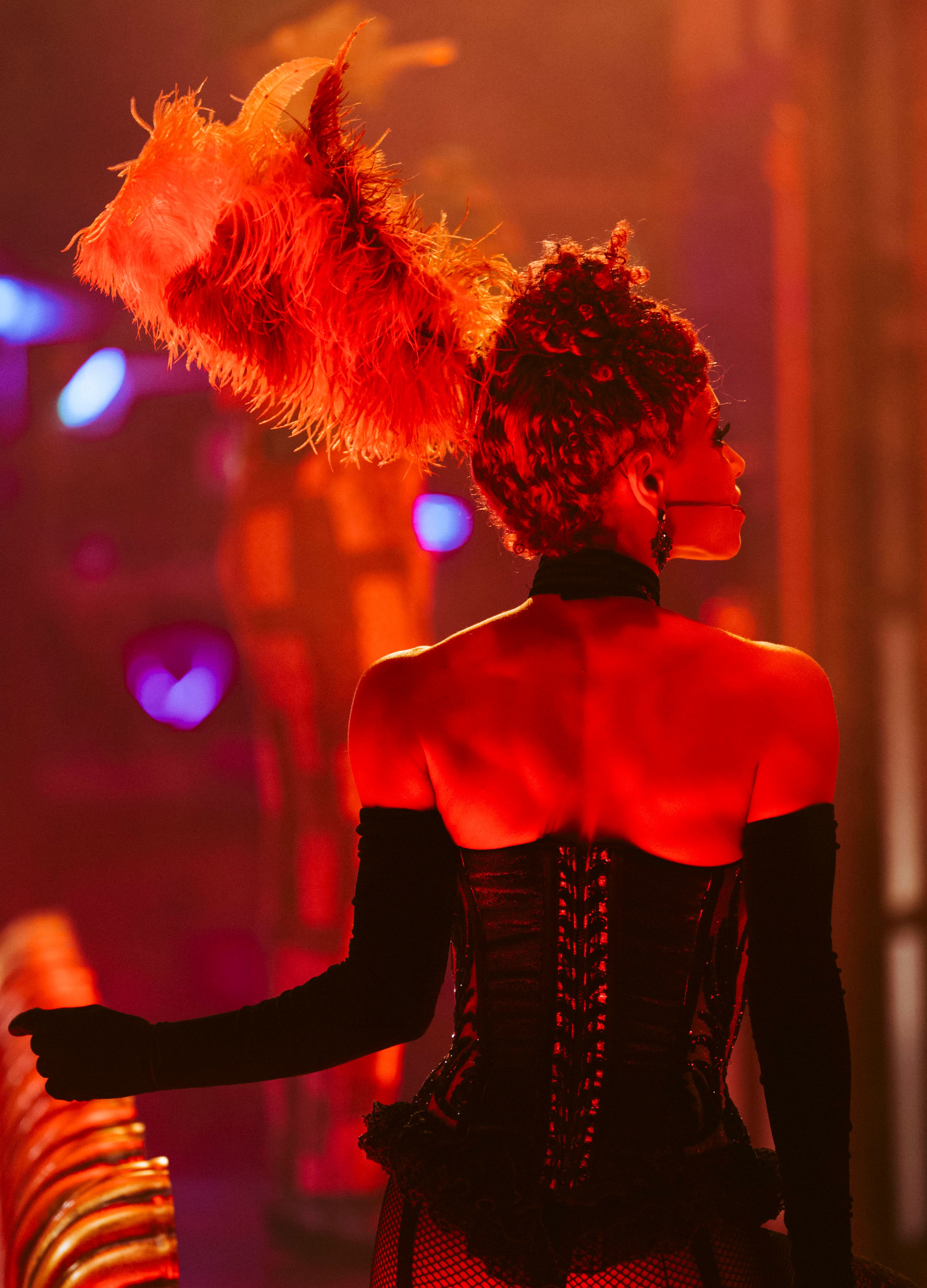 Tamrin Goldberg performing in Moulin Rouge. 