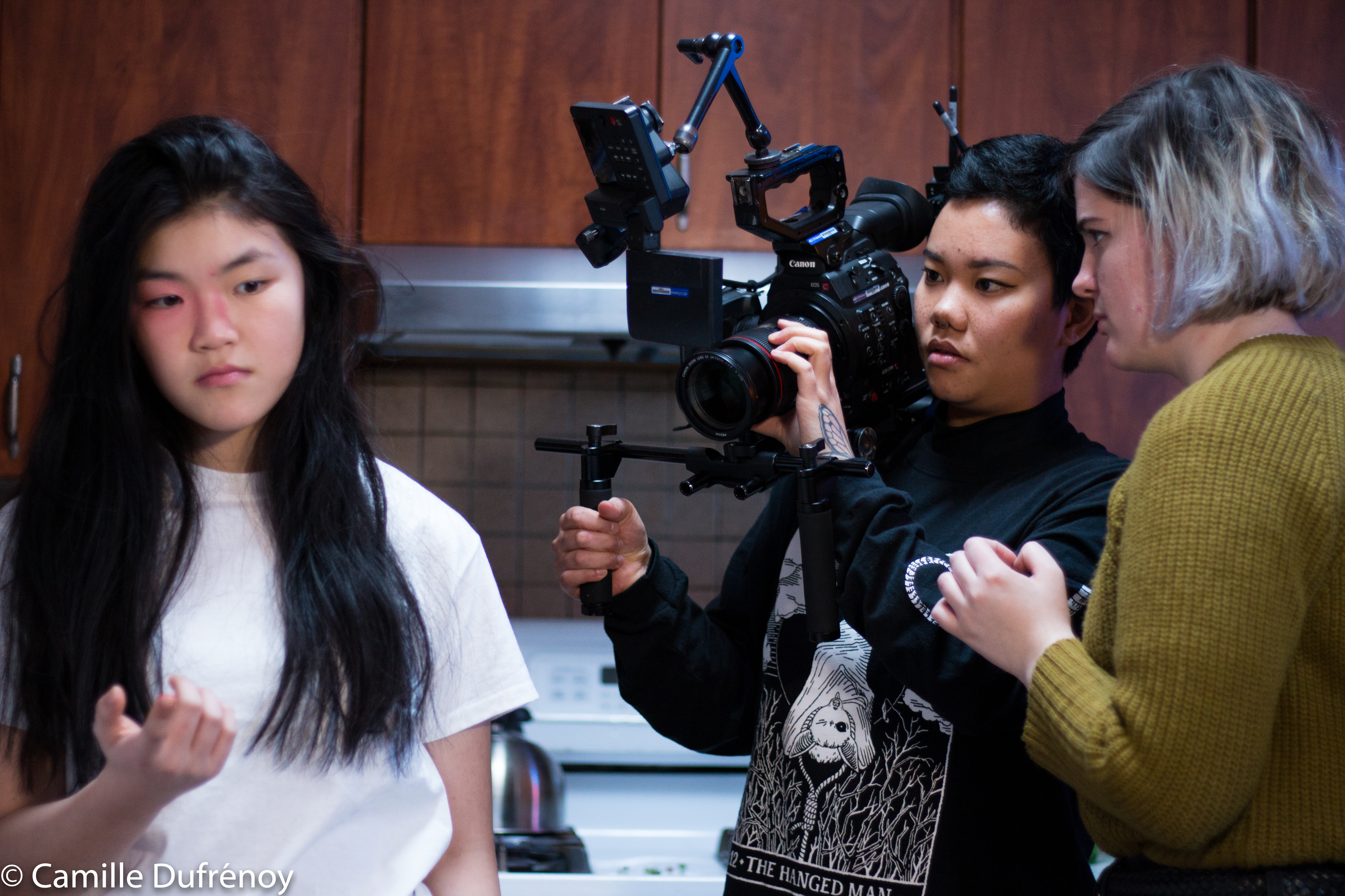 Girls at production set