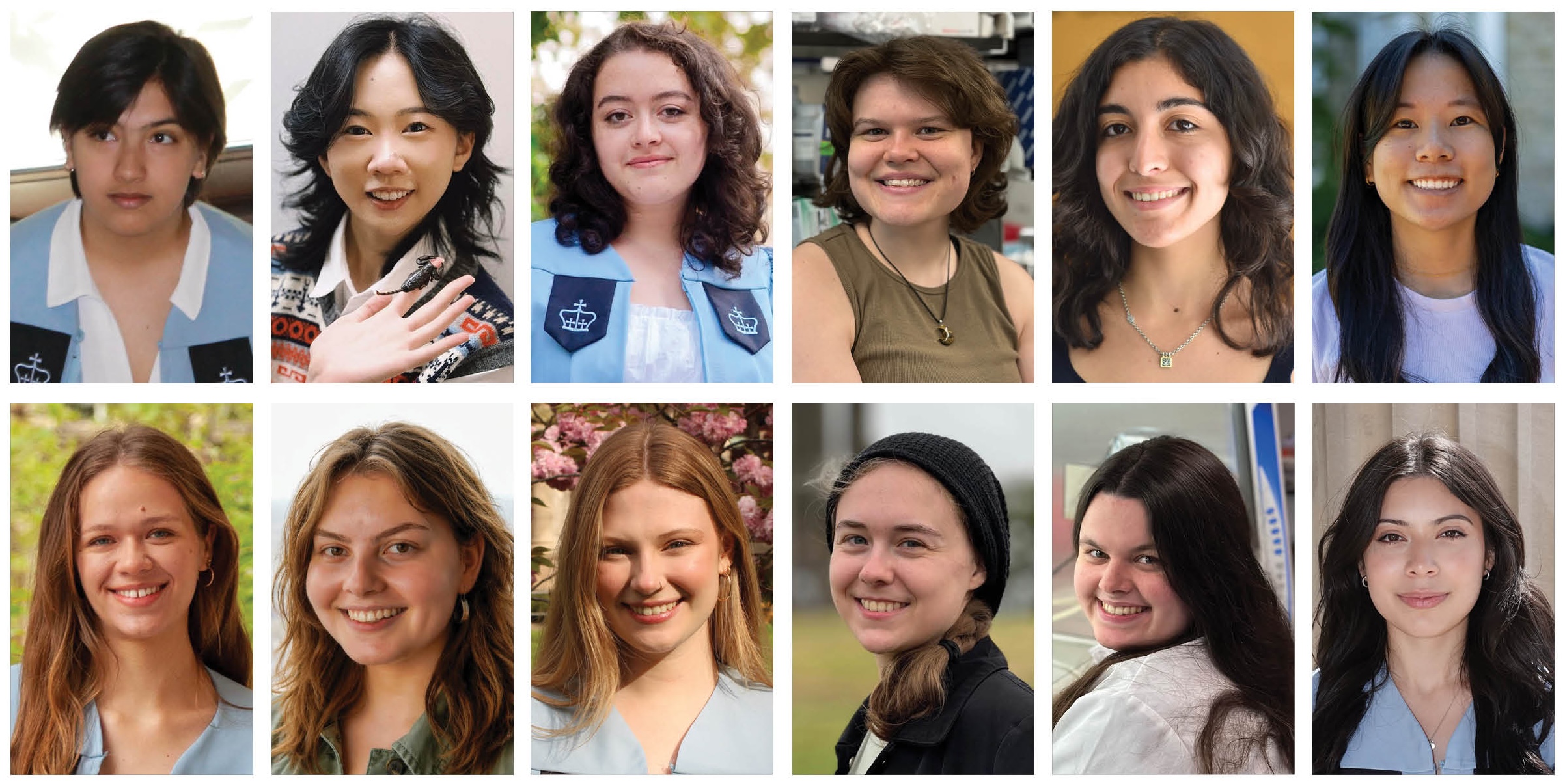 Collage of NSF GRF recipients from Barnard College in 2026-2027. 