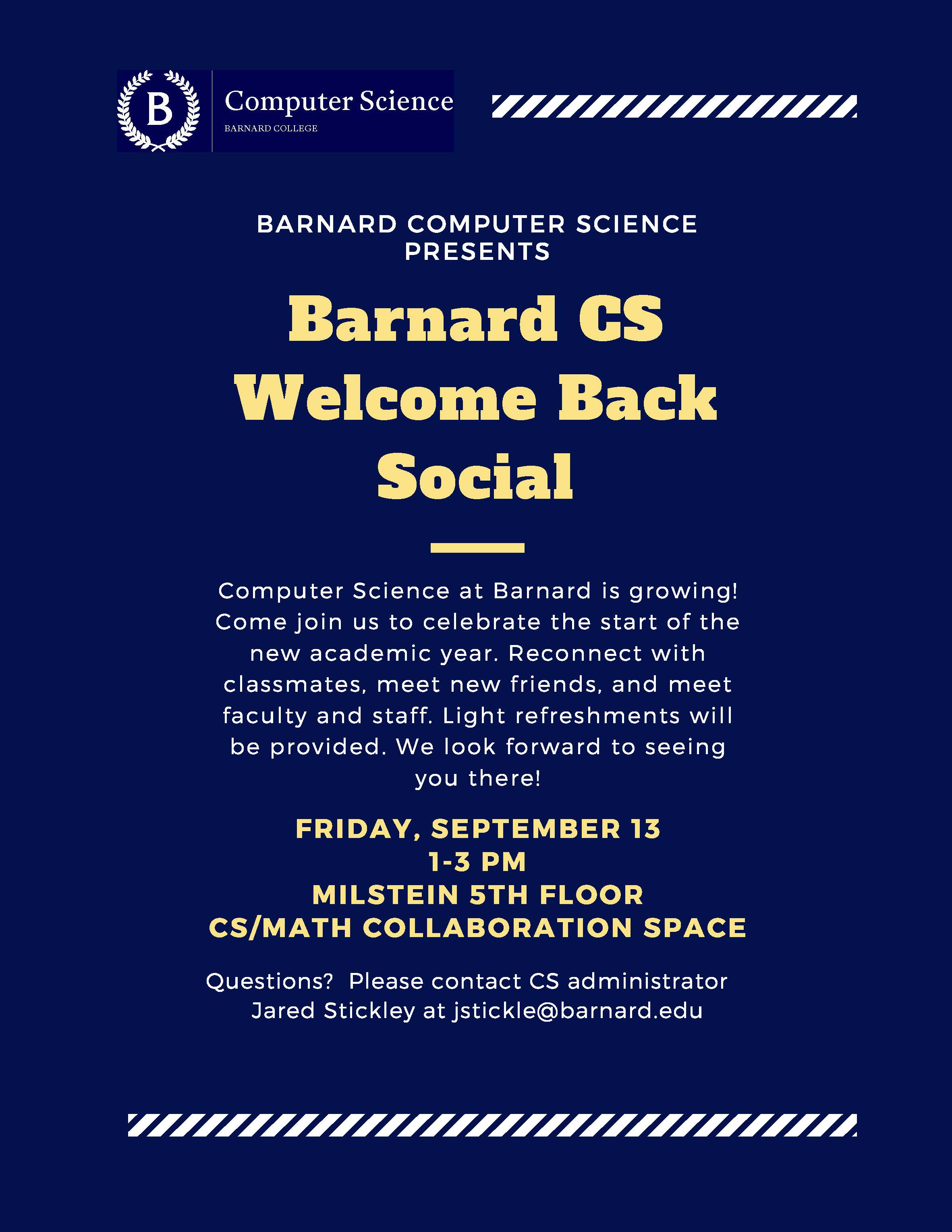 CS Welcome Back Social