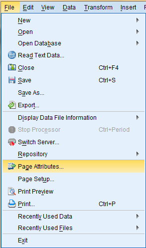 SPSS screenshot