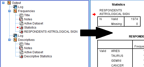 SPSS screenshot