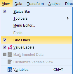 SPSS screenshot