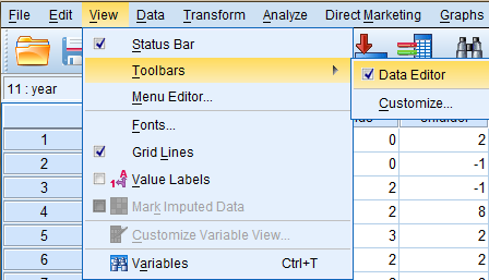 SPSS Screenshot