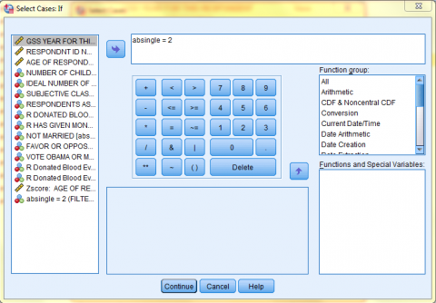 SPSS Screenshot