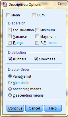 SPSS Screenshot